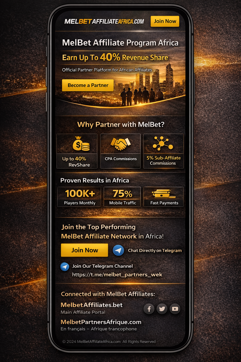MelBet Affiliate Africa banner 13